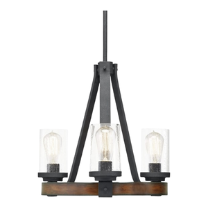 34309 Kichler Rustic Wood Chandelier